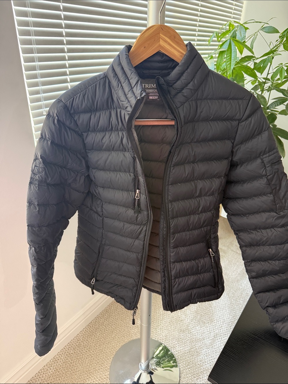 Quilted Packable Down Jacket - Black